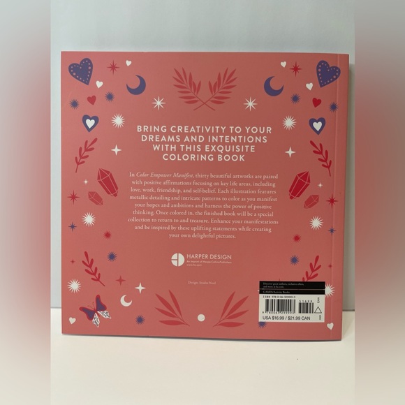 Color Empower Manifest  A Coloring Book to Empower Your Dreams by Lona Eversden - Picture 2 of 12